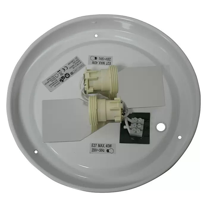 Tween Light Plafón redondo Taviano - 80 W, Ø x Al: 300 mm x 12 cm, Blanco - Vista ascendente