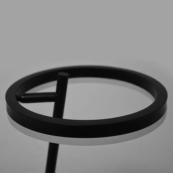 Lavida Ring LED-Tischleuchte - 18 W, Schwarz, Neutralweiß - Detailaufnahme
