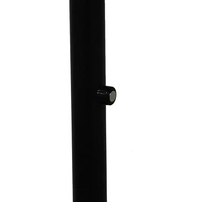 Lavida Ring LED-Stehleuchte - Höhe: 180 cm, Schwarz, Warmweiß - Detailaufnahme
