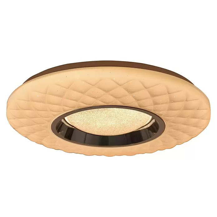 Tween Light LED-Deckenleuchte rund Begato - 24 W, Ø x H: 395 mm x 6,5 cm, Weiß, Warmweiß - Diagonale Ansicht