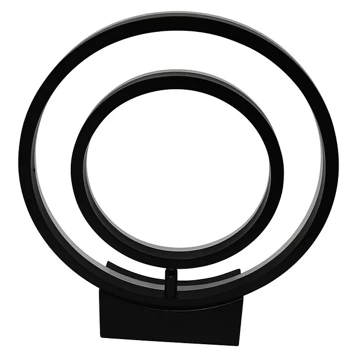 Lavida Ring LED-Wandleuchte - 18 W, L x B x H: 30 x 6 x 34 cm, Schwarz, Neutralweiß - Ansicht von unten