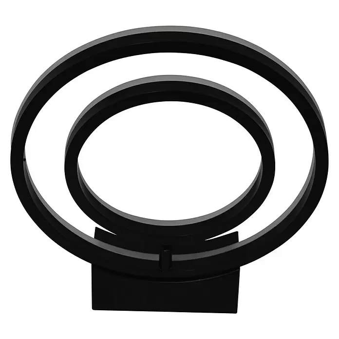 Lavida Ring LED-Wandleuchte - 18 W, L x B x H: 30 x 6 x 34 cm, Schwarz, Neutralweiß - Ansicht von unten