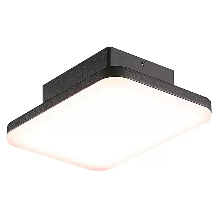 Starlux LED-Außenwandleuchte - 10 W, 149 x 83 x 216 mm, Dunkelgrau, IP54 - Diagonale Ansicht
