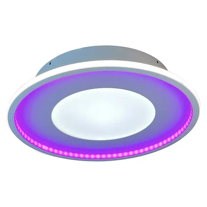 Lavida LED-Deckenleuchte rund Rovigo - Ø x H: 450 mm x 9,6 cm - Ansicht von unten