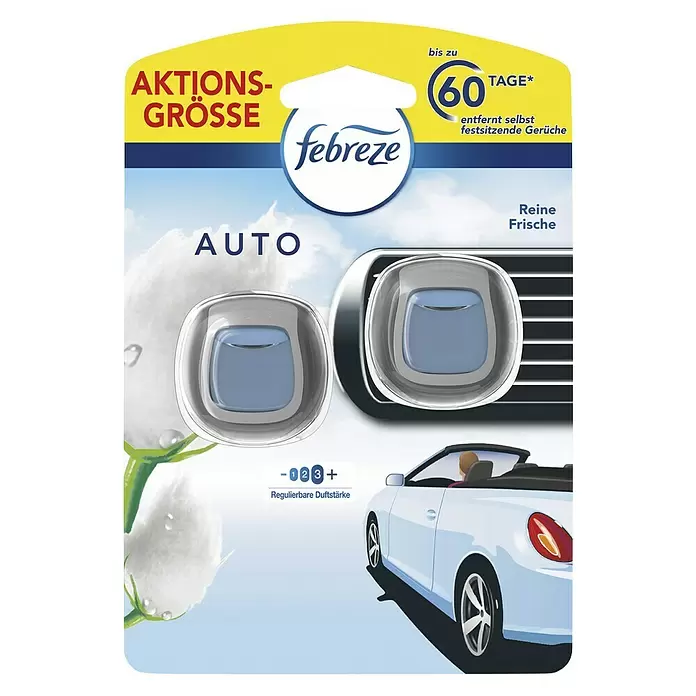 Lufterfrischer Febreze Car - Reine Frische, 2 Stk. - Vorderansicht