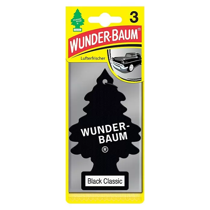 Wunderbaum Lufterfrischer - Black - Vorderansicht