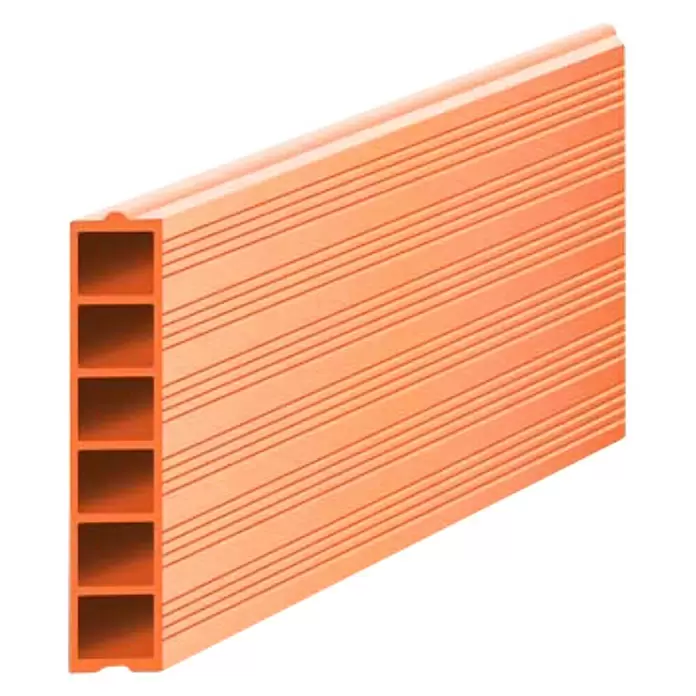 BHS Cataluña Ladrillo Tablón - 30 x 80 cm, Rojo - Vista angular