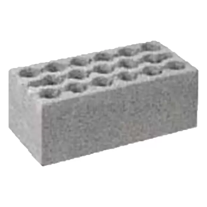BHS Zaragoza Ladrillo Hormigón Gero - 10 x 25 cm, Gris - Vista angular