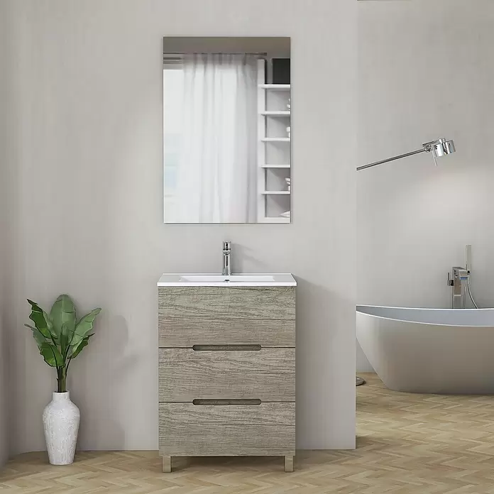 Mueble de lavabo Lanza - L x An x Al: 38,6 x 60 x 83,3 cm, Nebraska - Foto ambiente