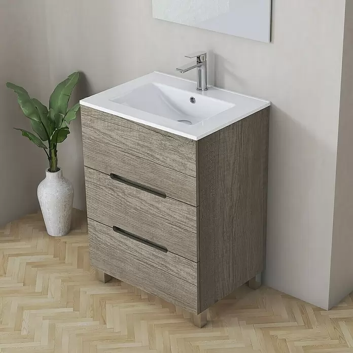 Mueble de lavabo Lanza - L x An x Al: 38,6 x 60 x 83,3 cm, Nebraska - Foto ambiente