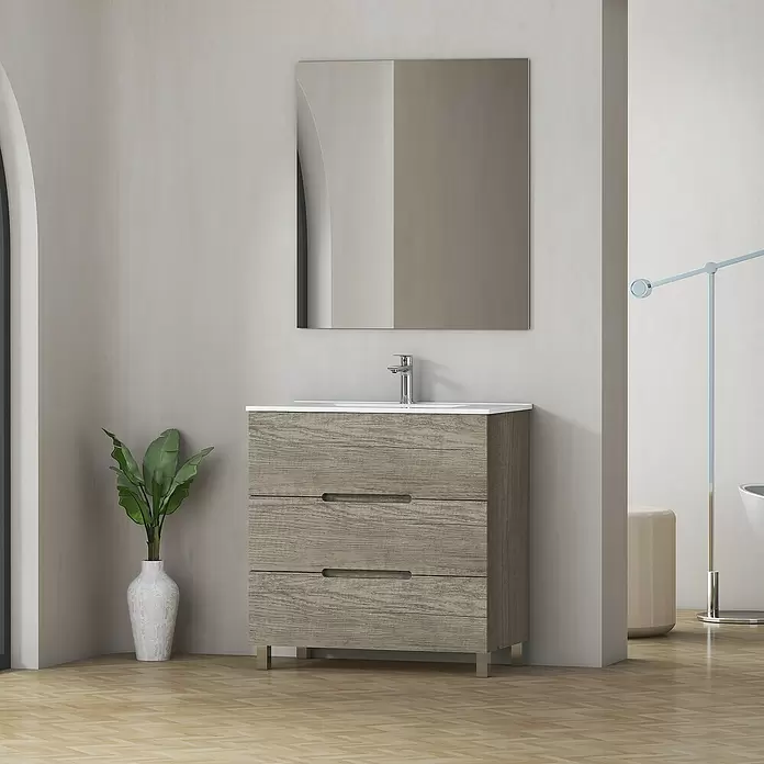 Mueble de lavabo Lanza - L x An x Al: 38,6 x 80 x 83,3 cm, Nebraska - Foto ambiente
