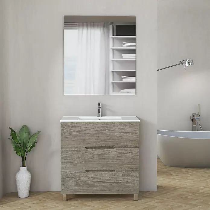 Mueble de lavabo Lanza - L x An x Al: 38,6 x 80 x 83,3 cm, Nebraska - Foto ambiente