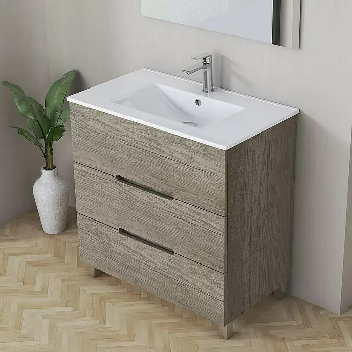 Mueble de lavabo Lanza - L x An x Al: 38,6 x 80 x 83,3 cm, Nebraska - Foto ambiente