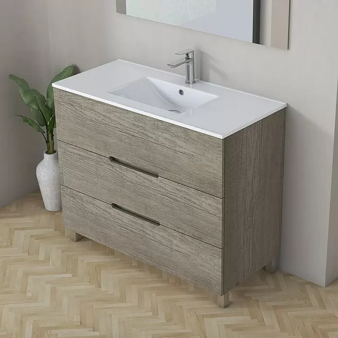 Mueble de lavabo Lanza - L x An x Al: 38,6 x 90 x 83,3 cm, Nebraska - Foto ambiente