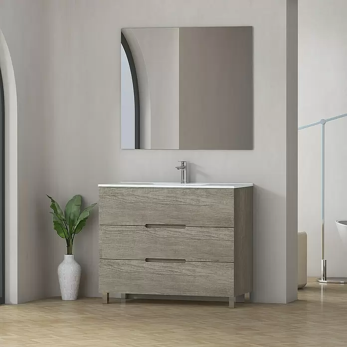 Mueble de lavabo Lanza - L x An x Al: 38,6 x 90 x 83,3 cm, Nebraska - Foto ambiente