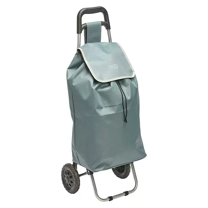 Einkaufstrolley - Dunkelblau/Grau/Taupe, Traglast: 20 kg - Diagonale Ansicht