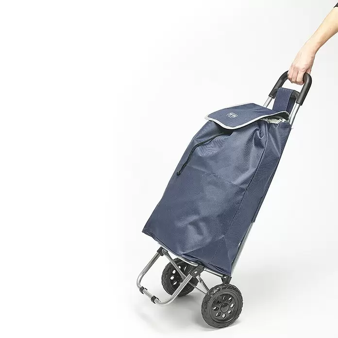 Einkaufstrolley - Dunkelblau/Grau/Taupe, Traglast: 20 kg - Anwendungsbeispiel