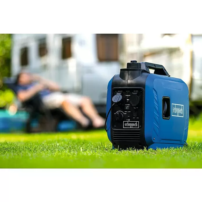 Scheppach Inverterski generator struje SG 2500i - 2.000 W, Spremnik goriva: 4,1 l, 3 KS - Proizvod u upotrebi