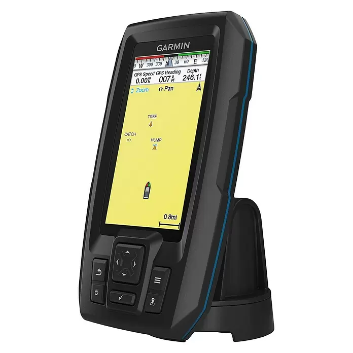 Garmin Fishfinder Striker Vivid 4cv - Geber: GT20 Geber, Bildschirmtyp: WVGA-Farbdisplay - Diagonale Ansicht