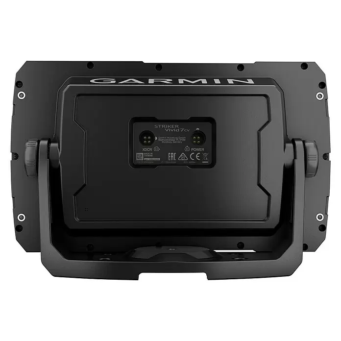 Garmin Fishfinder Striker Vivid 7cv - Geber: GT20 Geber, Bildschirmtyp: WVGA-Farbdisplay - Rückansicht