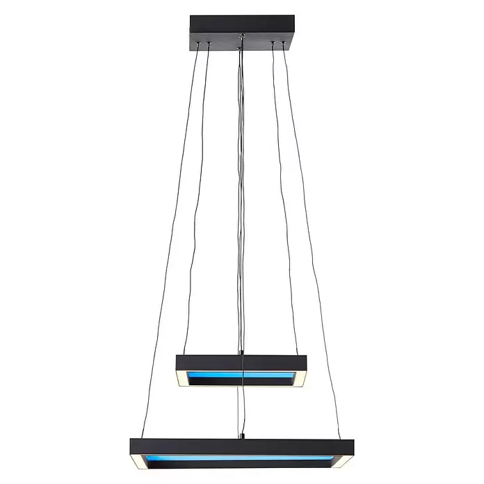 Brilliant LED-Pendelleuchte Icarus - L x B x H: 180 x 50 x 50 cm, RGB - Vorderansicht