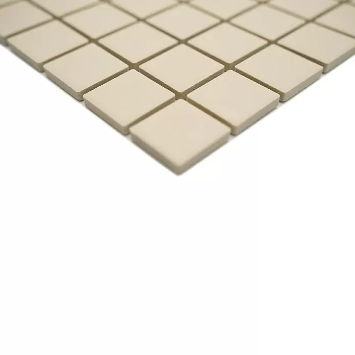 Mozaïektegel vierkant AT 518 - 33 x 30,2 cm, Beige, Mat - Close-up