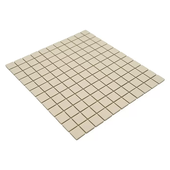 Mozaïektegel vierkant AT 518 - 33 x 30,2 cm, Beige, Mat - Diagonaal zicht