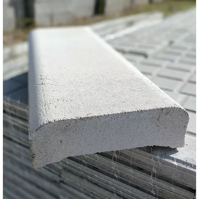 BHS Cataluña Cubremuros Jaen - 50 x 15 x 6 cm, Blanco, Hormigón - Foto ambiente