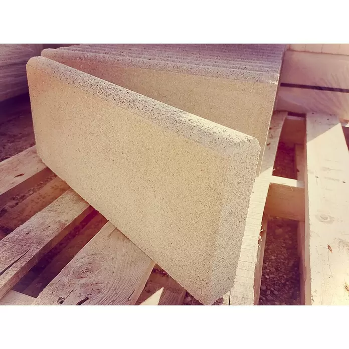 BHS Cataluña Bordillo Redondo - 50 x 5 x 20 cm, Crema, Hormigón - Foto ambiente
