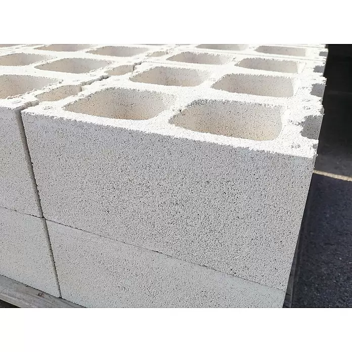 BHS Cataluña Bloque de hormigón poroso caravista - 40 x 20 x 20 cm, Blanco, Hormigón - Foto ambiente