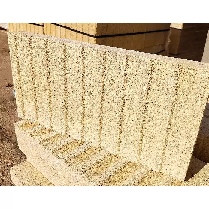 BHS Cataluña Pavimento plaqueta ranurada - 50 x 24,5 cm, Crema - Foto ambiente