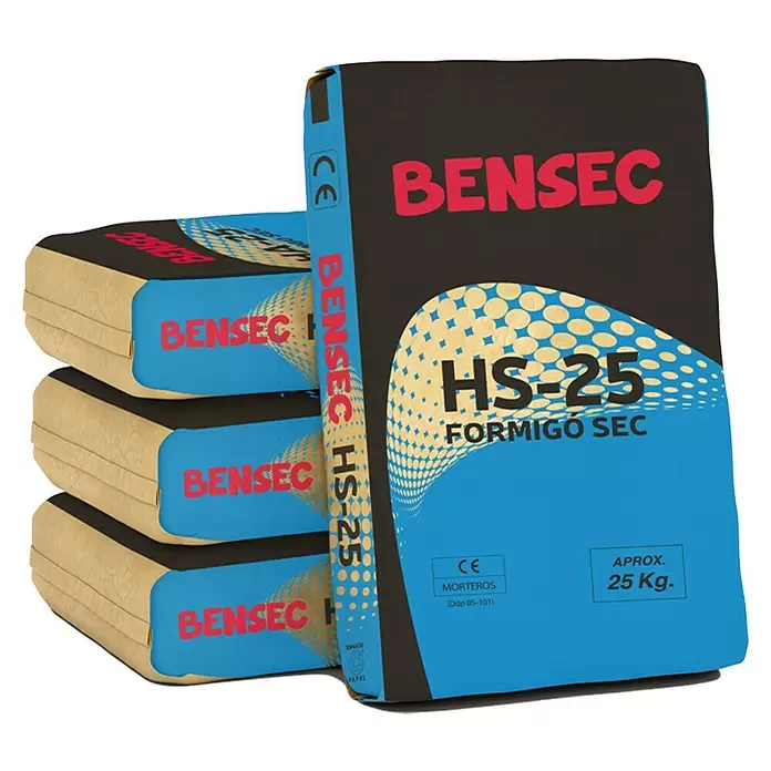 BHS Cataluña Hormigón seco HS-25 Autocompactable - 40 x 25 kg, Gris - Vista angular