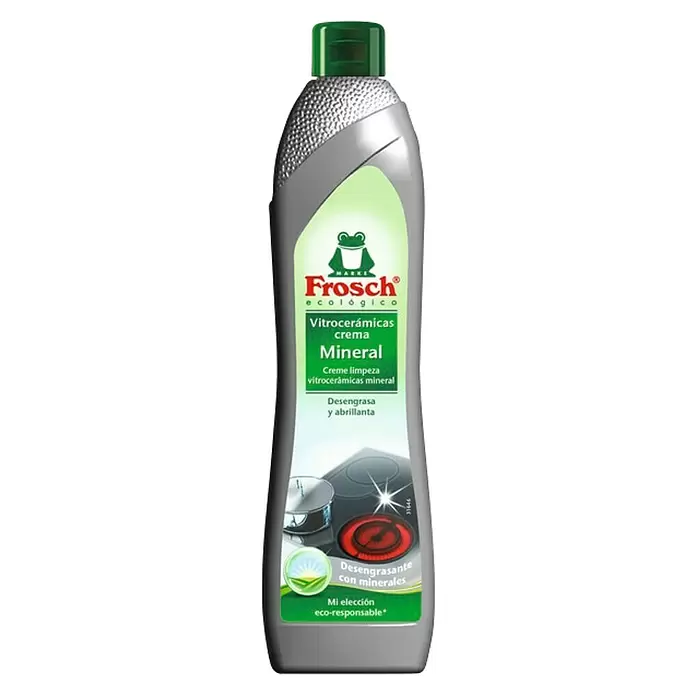 Frosch Limpiador para zona de cocción eco Vitro Crema - 750 ml, Botella - Vista frontal