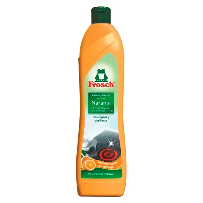 Frosch Limpiador para zona de cocción eco Naranja - 750 ml, Botella - Vista frontal