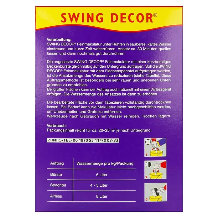 Swing Decor Feinmakulatur - 1 kg - Rückansicht