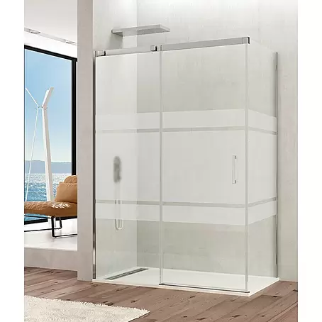 GME  Mampara de ducha esquinera Temple frontal + lateral