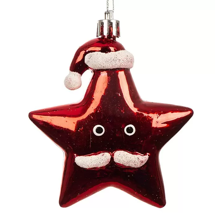Bolas de Navidad mini - Altura: 60 cm, Rojo - Vista frontal