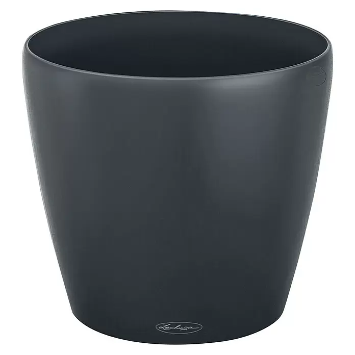 Lechuza Classico Pflanzkübel rund Color - Außenmaß (Ø x H): 70 x 64,5 cm, Kunststoff, Schiefergrau - Vorderansicht