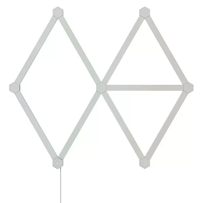 Nanoleaf LED-Lichtleiste Lines Starter-Set 9er - 2 W, Weiß, Länge: 27,85 cm, RGBW - Vorderansicht