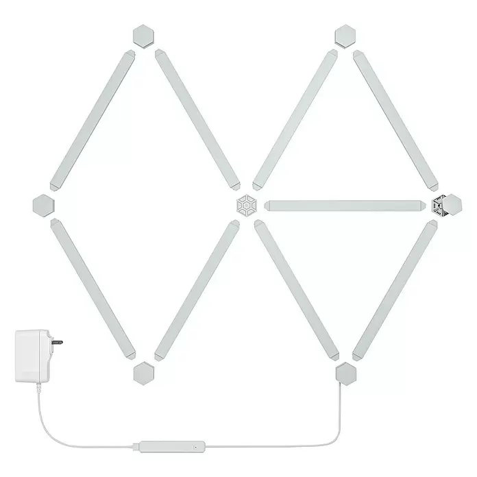 Nanoleaf LED-Lichtleiste Lines Starter-Set 9er - 2 W, Weiß, Länge: 27,85 cm, RGBW - Vorderansicht