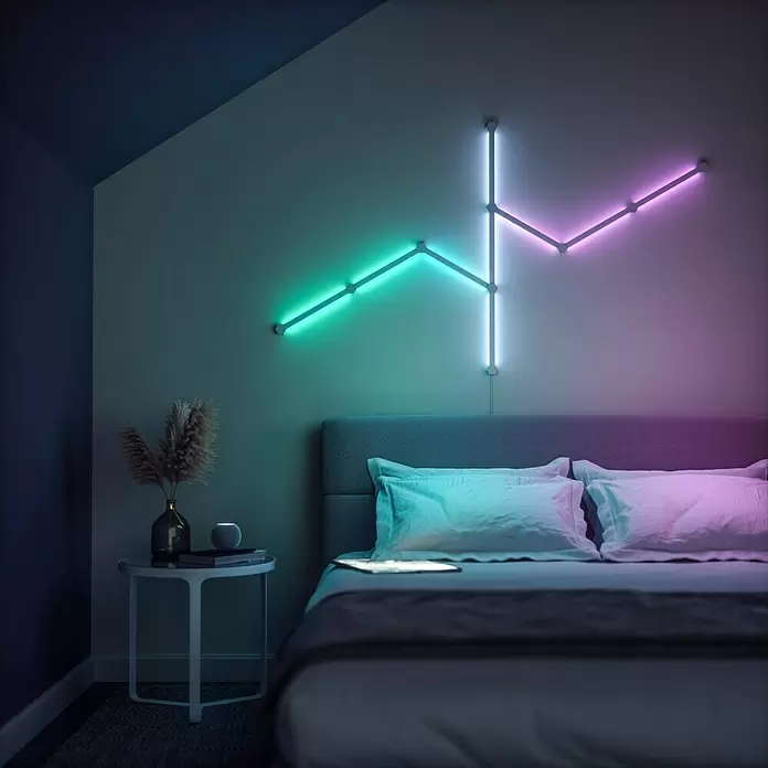 Nanoleaf LED-Lichtleiste Lines Erweiterung 3er - 2 W, Weiß, Länge: 27,85 cm, RGBW - Anwendungsbeispiel