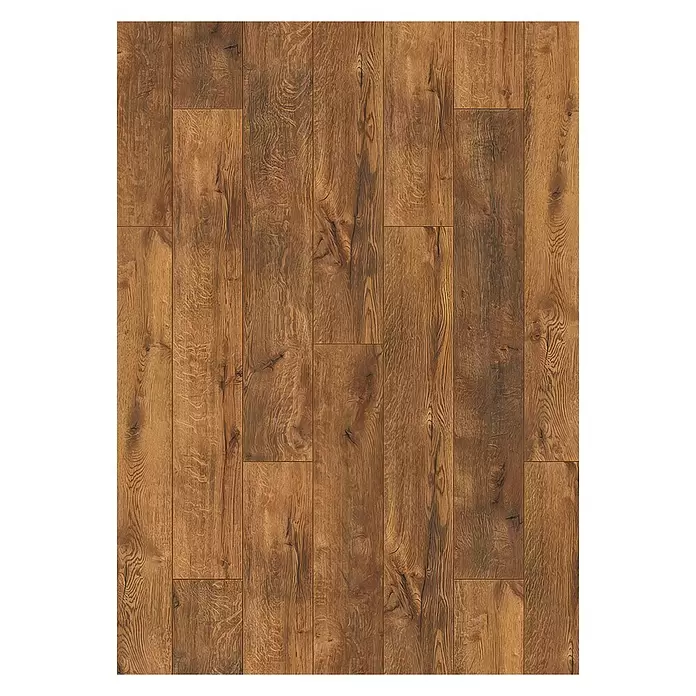 LOGOCLIC Ambienta Laminat - 1.285 x 192 x 10 mm, Rustikalni pod - Pogled sprijeda