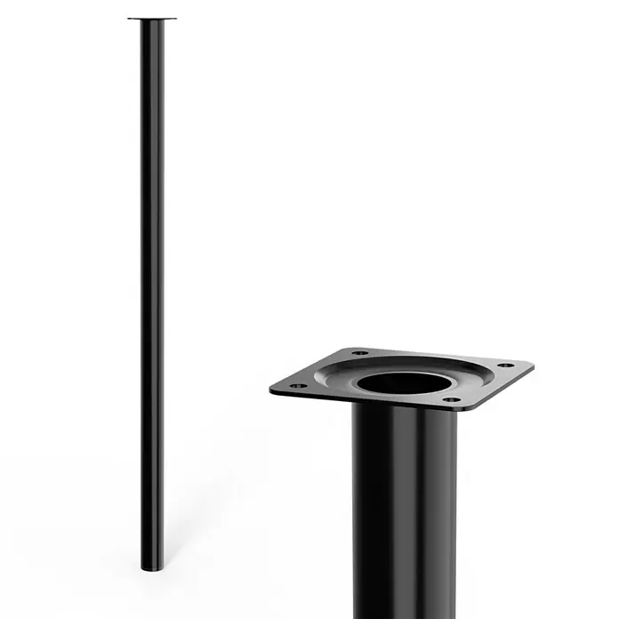 Möbelfuß - Ø x L: 30 x 700 mm, Schwarz - Detailaufnahme