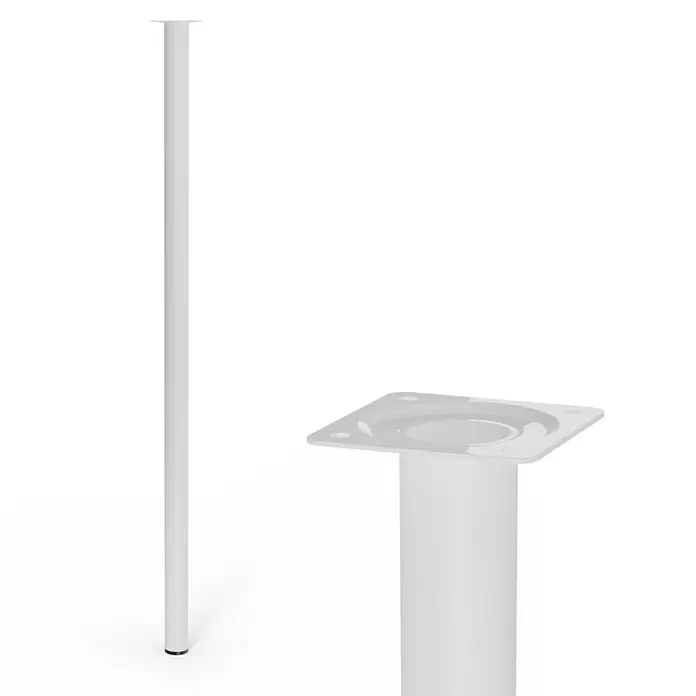 Möbelfuß - Ø x L: 30 x 800 mm, Weiß - Detailaufnahme