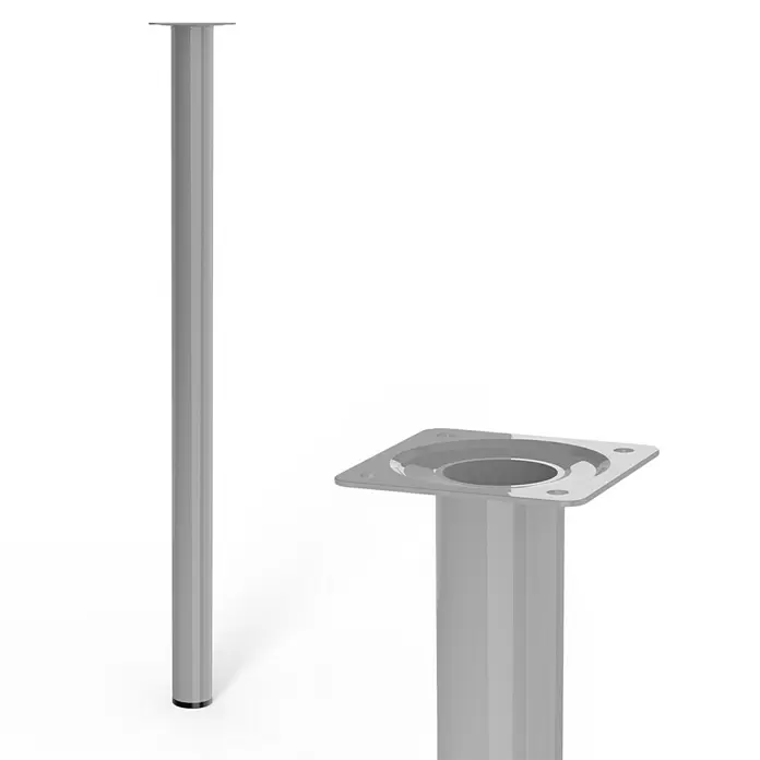 Möbelfuß - Ø x L: 30 x 500 mm, Grau - Detailaufnahme