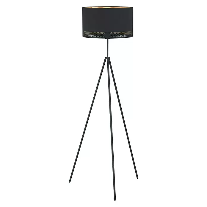 Eglo Esteperra Lámpara de pie - 40 W, Altura: 140,5 cm, Negro, E27 - Vista angular