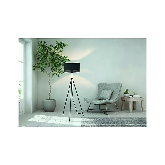 Eglo Esteperra Lámpara de pie - 40 W, Altura: 140,5 cm, Negro, E27 - Foto ambiente
