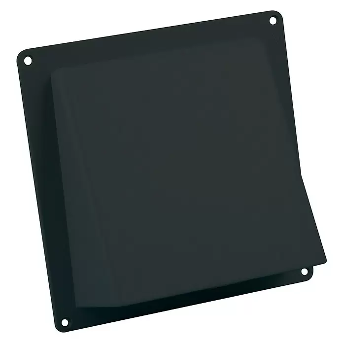 Nedco Gevelklep - Diameter aansluitstukken: 150 mm, Bruin - Diagonaal zicht