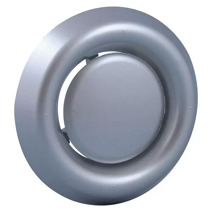 Nedco Luchtventiel - Diameter aansluitstukken: 100 mm - 125 mm, Max. afzuigprestatie: 44,73 m³/u - Diagonaal zicht