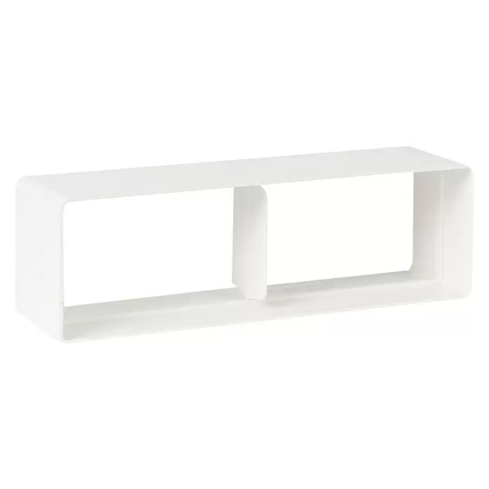 Nedco Buisverbinder - 204 x 60 mm, Kunststof, Wit - Diagonaal zicht